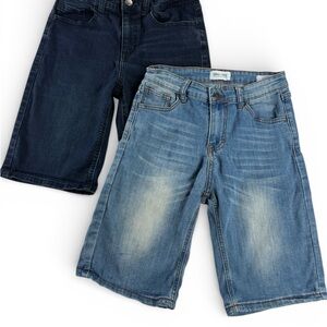 Ring of Fire Boys Denim Shorts Size 14 Slim Lot of 2